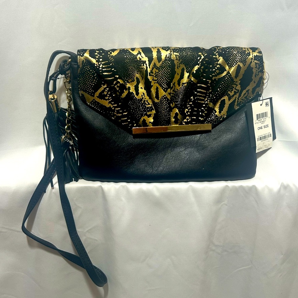 Stylish Black and Gold Women's Bag